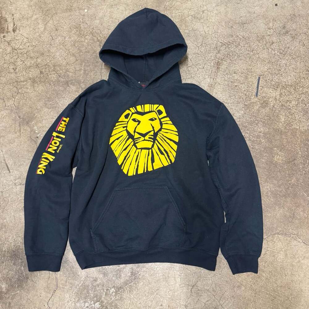Disney The Lion King Broadway Musical Black Pullover Hoodie Sweatshirt Medium